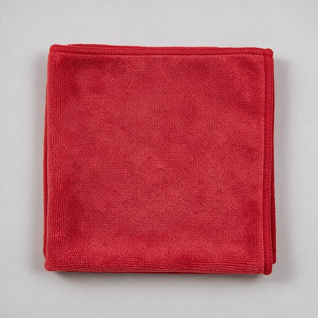Mikrofiberklut EcoTex soft 32x32cm rød – produktbilde