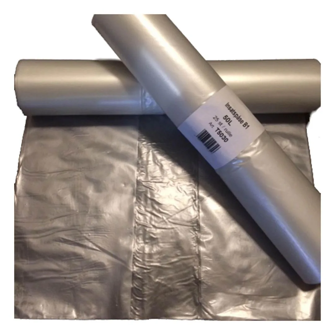 Avfallspose LDPE 62x85 30my transp.(25)