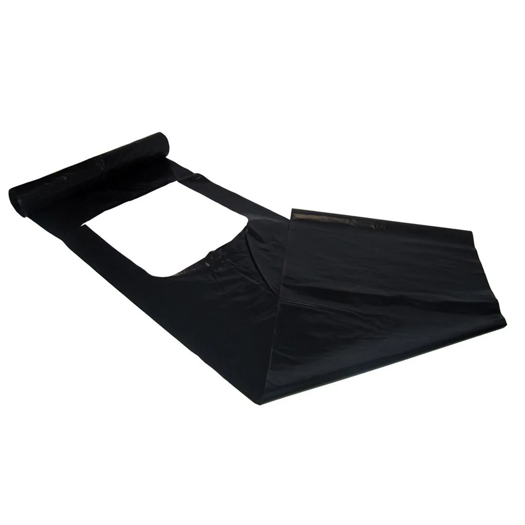 Avfallssekk LDPE 75x125 50my kn sort(10)
