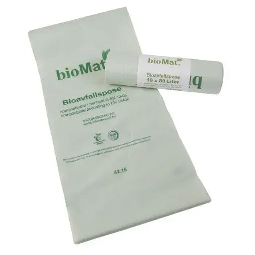 Biosekk BIOMAT knyte sterk 22my 80L (10)