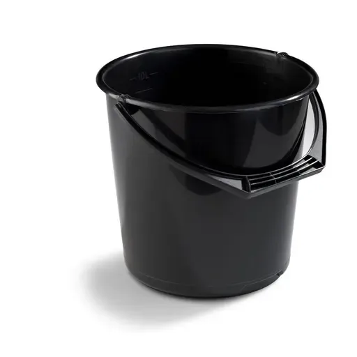 Bøtte plast 10L sort