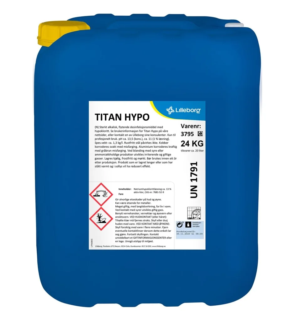 Desinfeksjon Titan Hypo 24kg