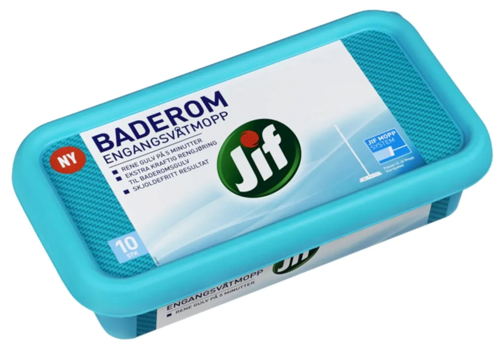 Engangsvåtmopp JIF Baderom