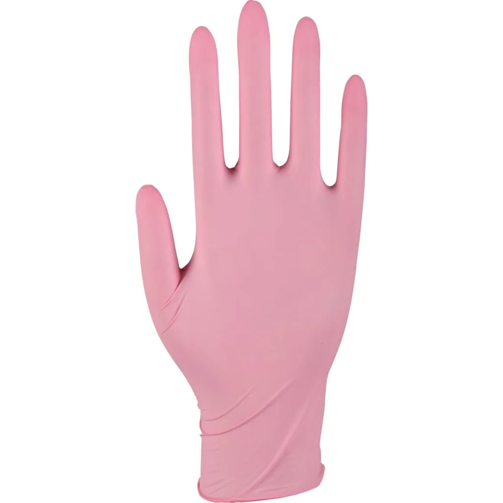 Hanske Nitril Rosa S