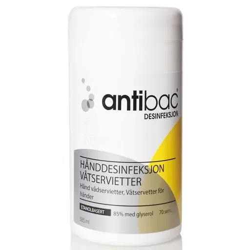 Hånddesinfeksjon ANTIBAC våtserv. (70)