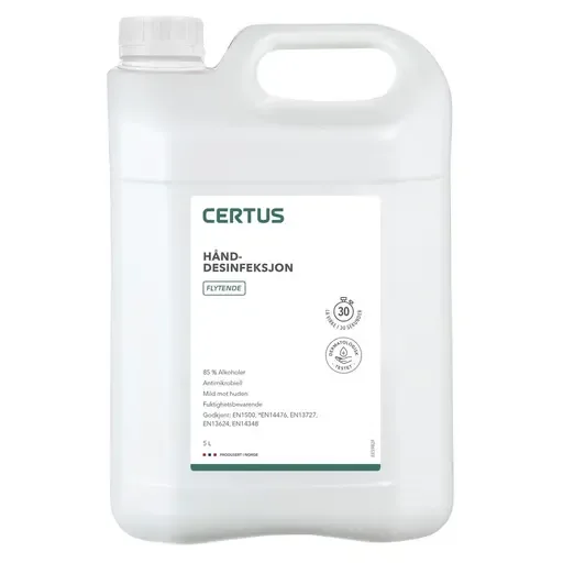 Hånddesinfeksjon CERTUS 85% flytende 5L