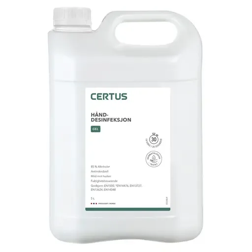 Hånddesinfeksjon CERTUS 85% gel 5L