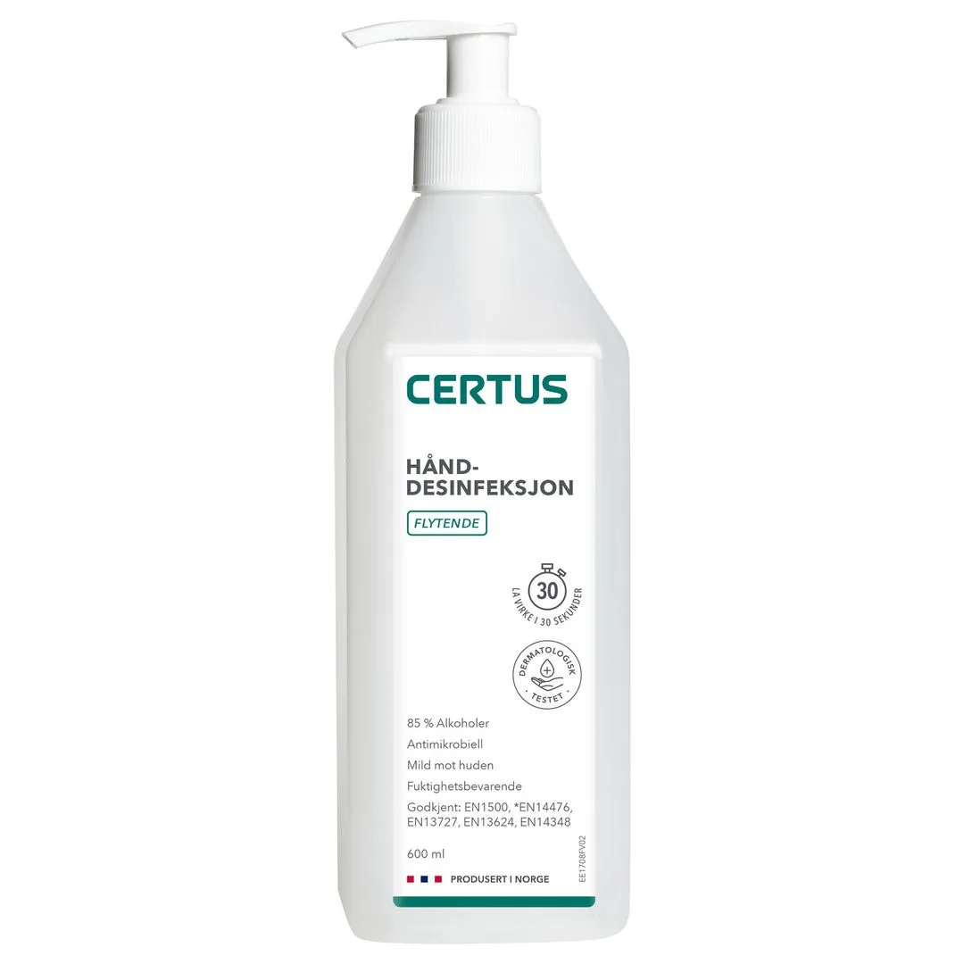 Hånddesinfeksjon CERTUS flyt pump. 0,6L