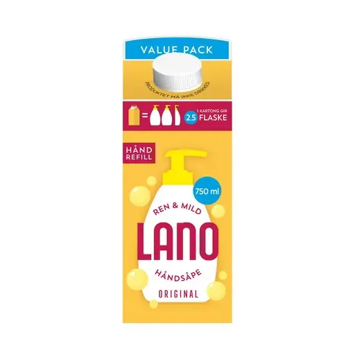 Håndsåpe LANO kartong refill 0,75L