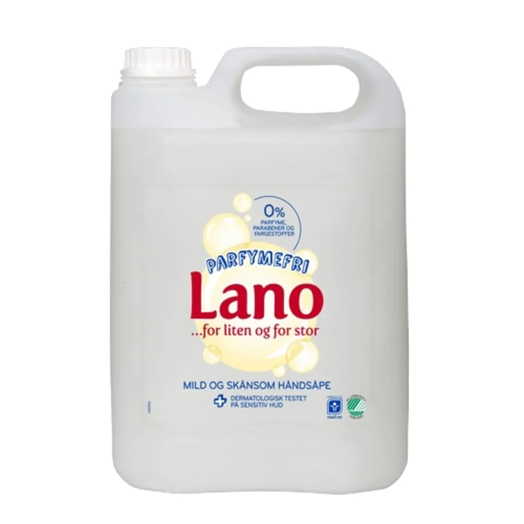 Håndsåpe Lano flytende parfymefri 5l