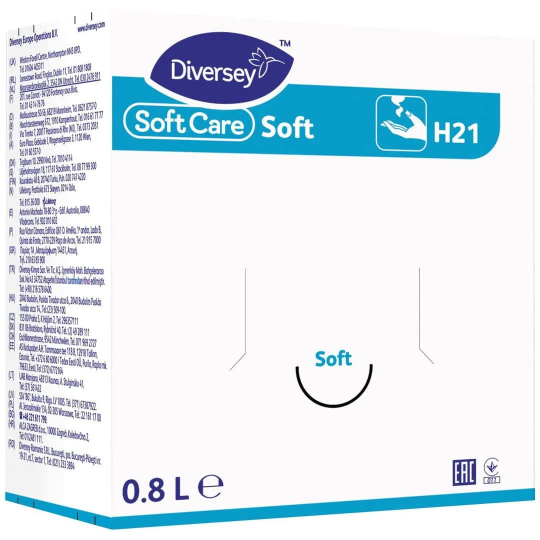 Håndsåpe SOFT CARE Soft 0,8L refill