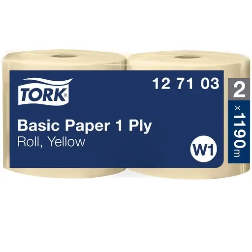 Industritørk TORK Basic W1 1190m gul (2)