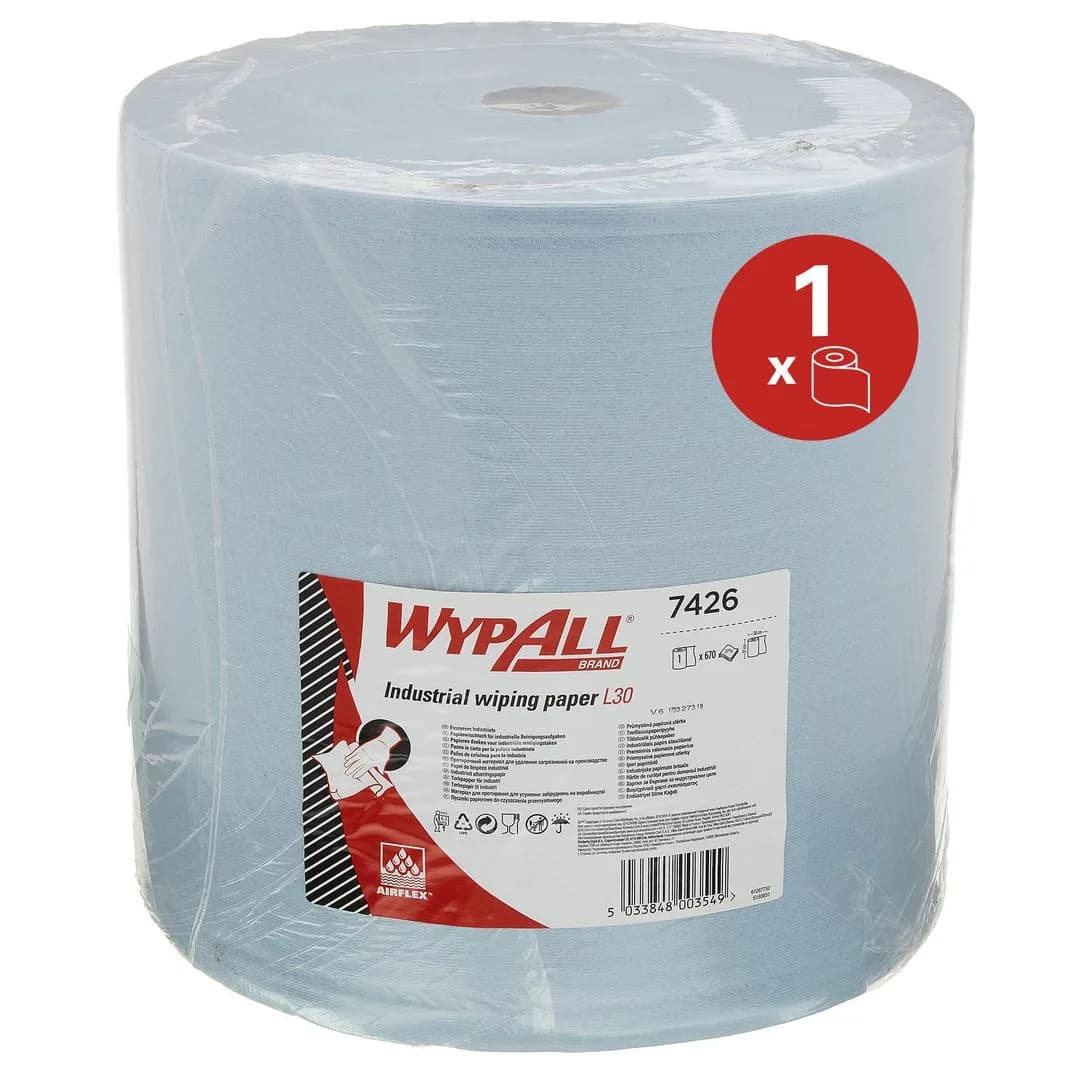 Industritørk WYPALL Ultra+ 3L 254,6m blå