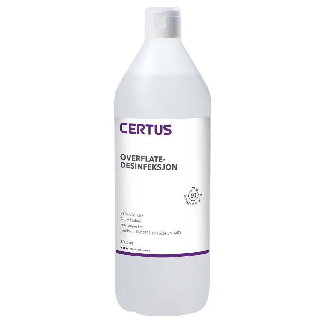 Overflatedesinfeksjon CERTUS 85% 1L