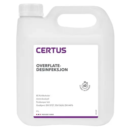 Overflatedesinfeksjon CERTUS 85% 4L
