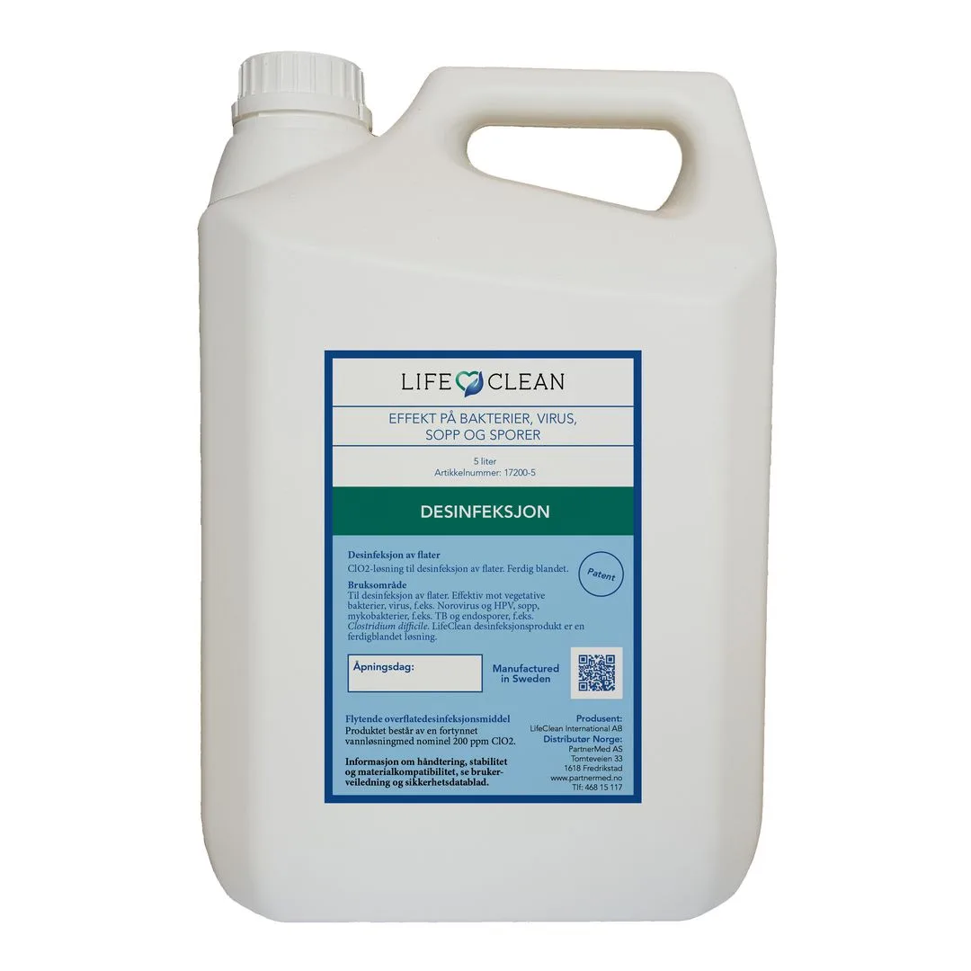 Overflatedesinfeksjon LIFECLEAN 5L