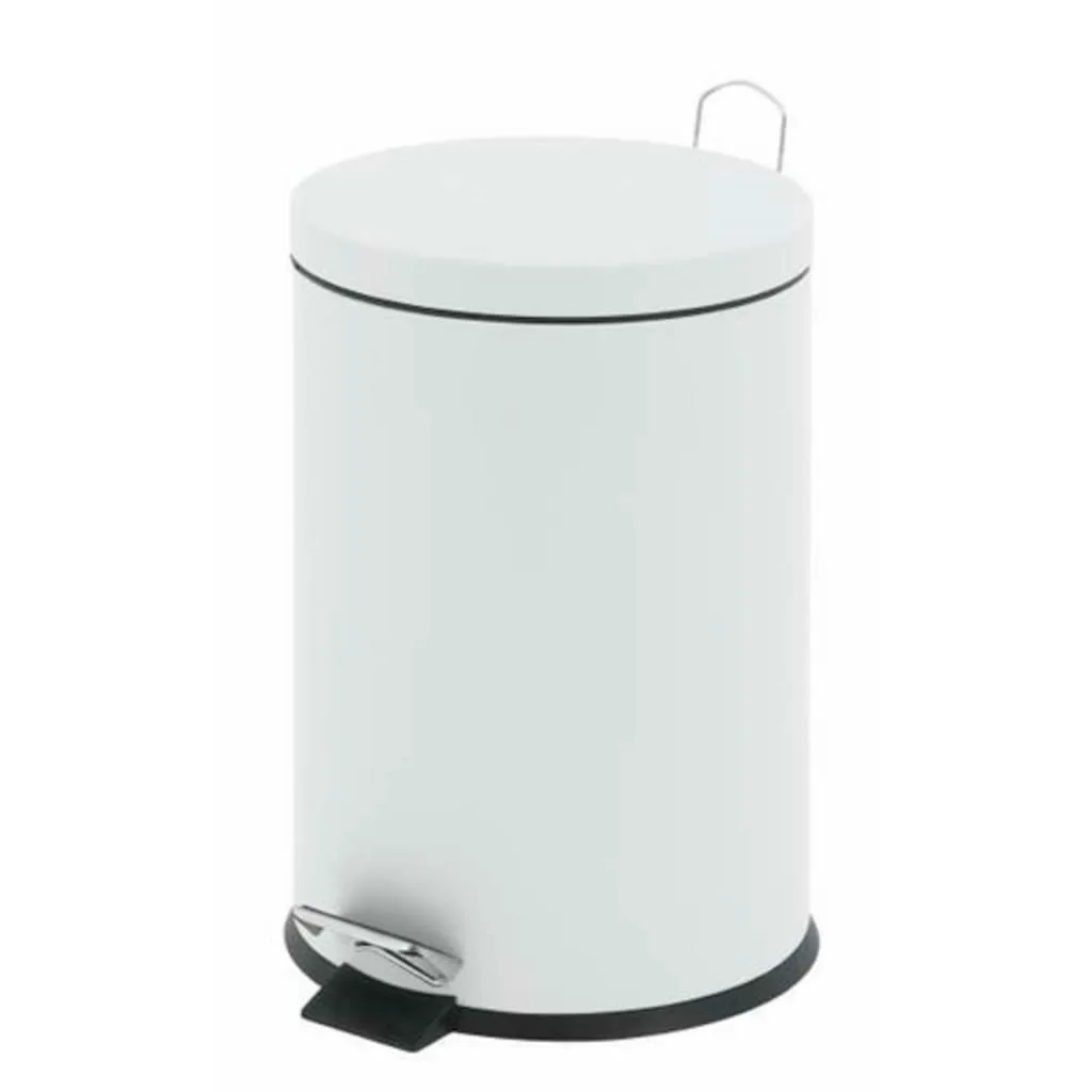 Pedalbøtte 12l hvit
