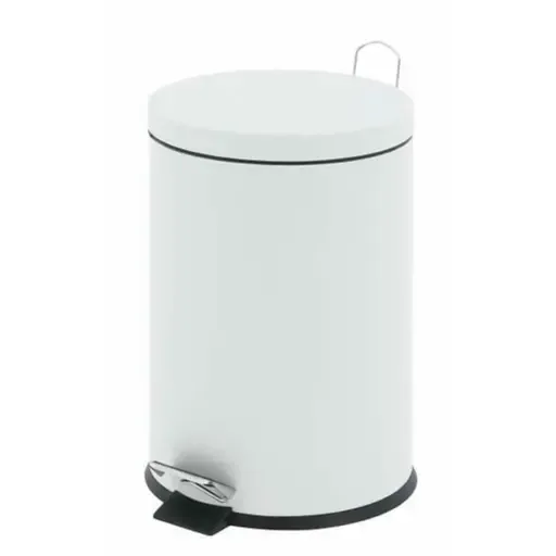 Pedalbøtte 12l hvit