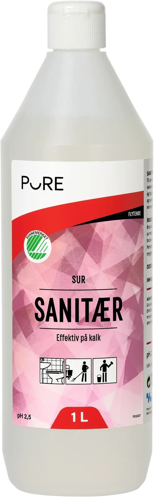 Sanitær sur med parfyme Pure 1L