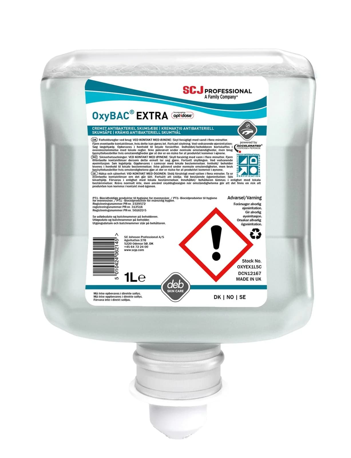 Skumsåpe SCJP Oxybac Extra 1L
