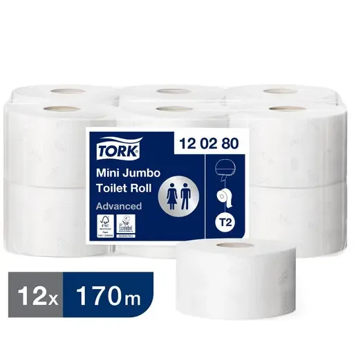 Toalettpapir TORK Advance 2L T2 170m