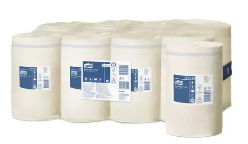 Tørkerull Tork M1 Basic hvit 120m 1l