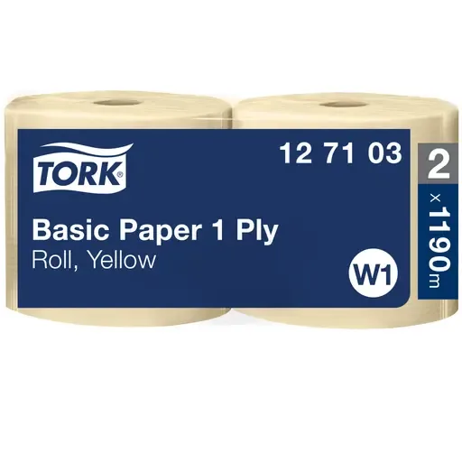 Tørkerull Tork W1 Basic gul 1190m 1l