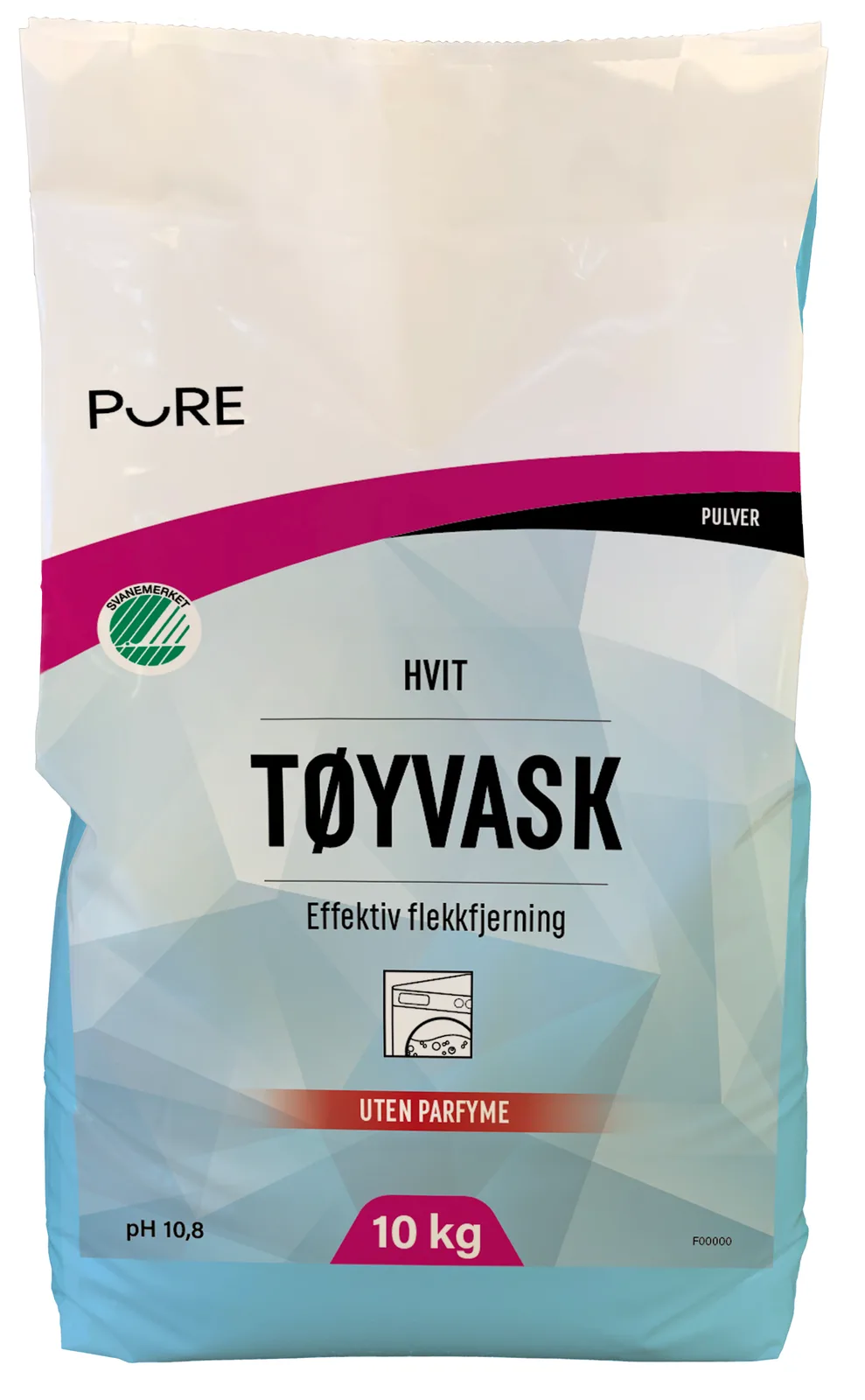 Tøyvask Pure hvit 10kg