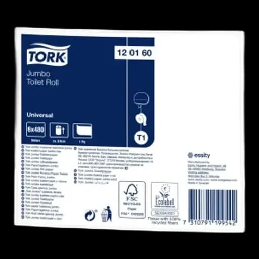 Toalettrull Tork T1 Jumbo Universal 1l 