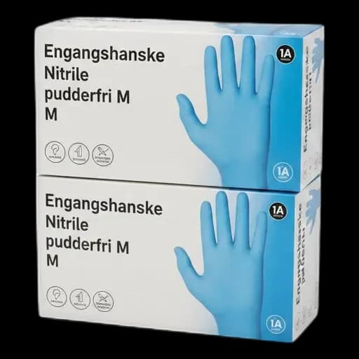 Engangshanske Nitrile M pudderfri (100 stk)
