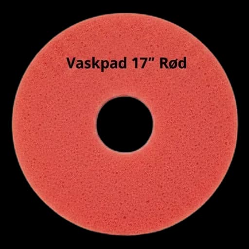 Vaskepad 17" Rød