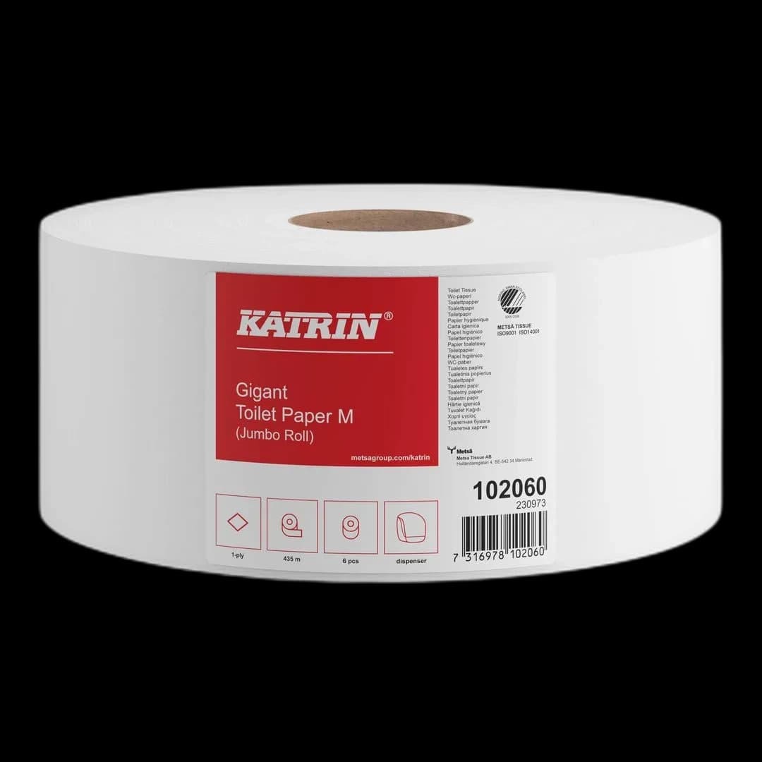 Toalettpapir KATRIN resirk.Gig M 1L 435m