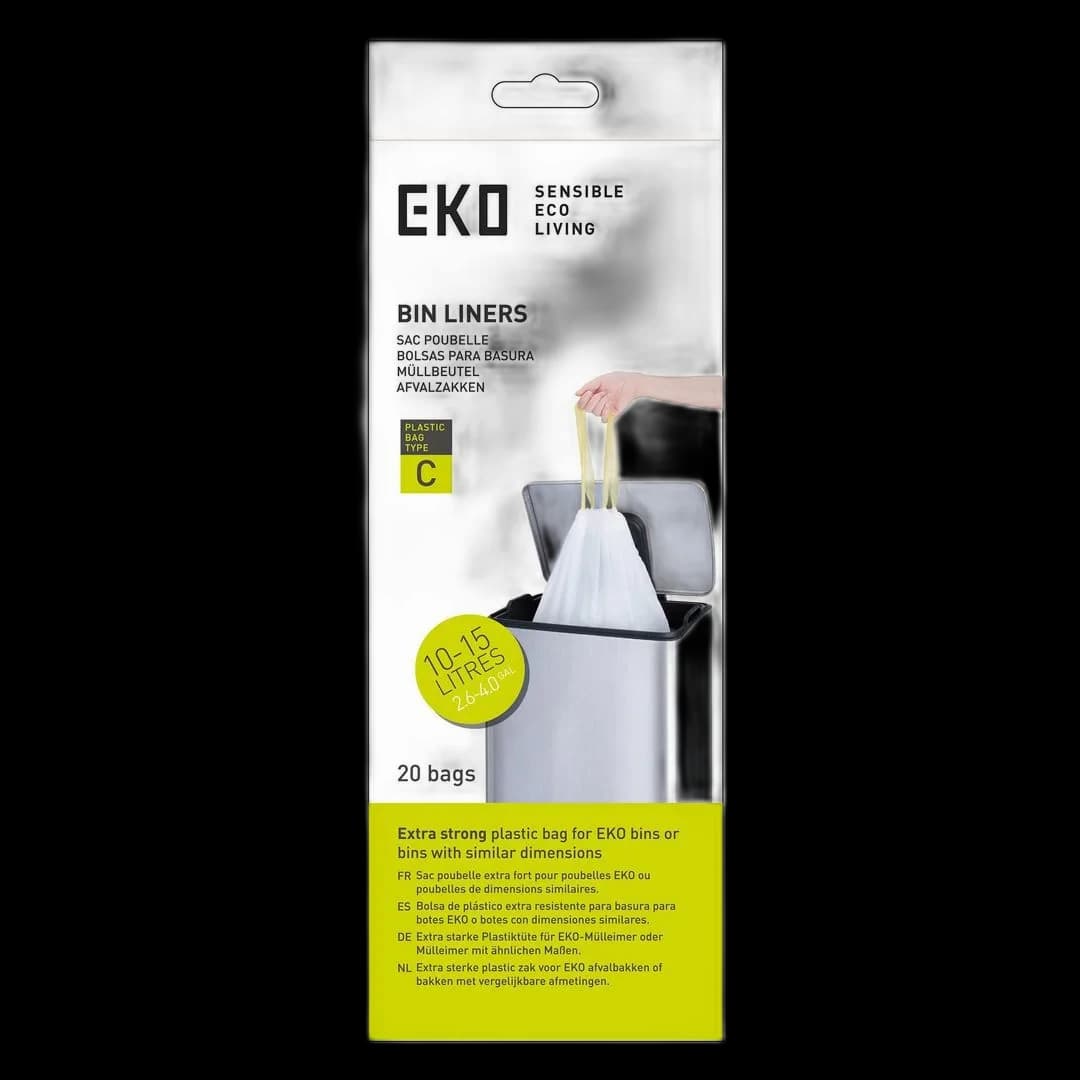 Avfallspose EKO C 45x50 10-15L hvit (20)
