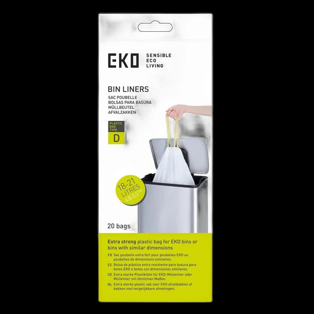 Avfallspose EKO D 55x50 18-21L hvit (20)