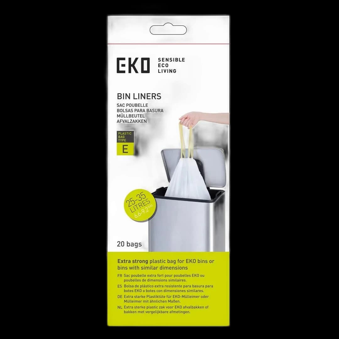 Avfallspose EKO E 55x70 25-35L hvit (12)
