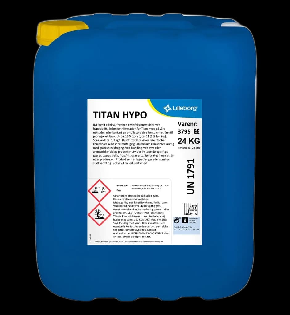 Desinfeksjon Titan Hypo 24kg