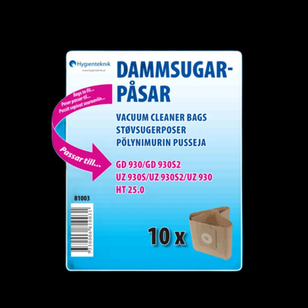 Støvsugerpose til Activa HT25.0
