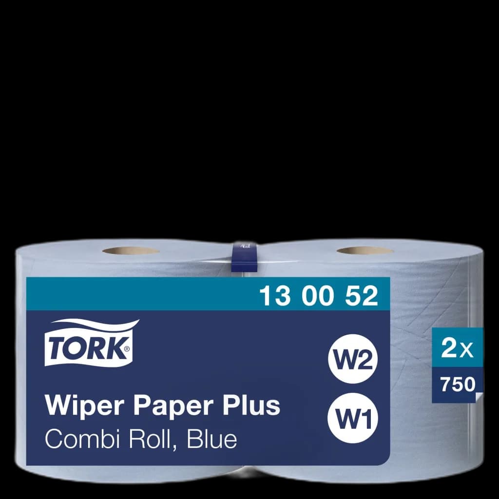 Tørkerull Tork W1-2 Plus blå 255m 2l