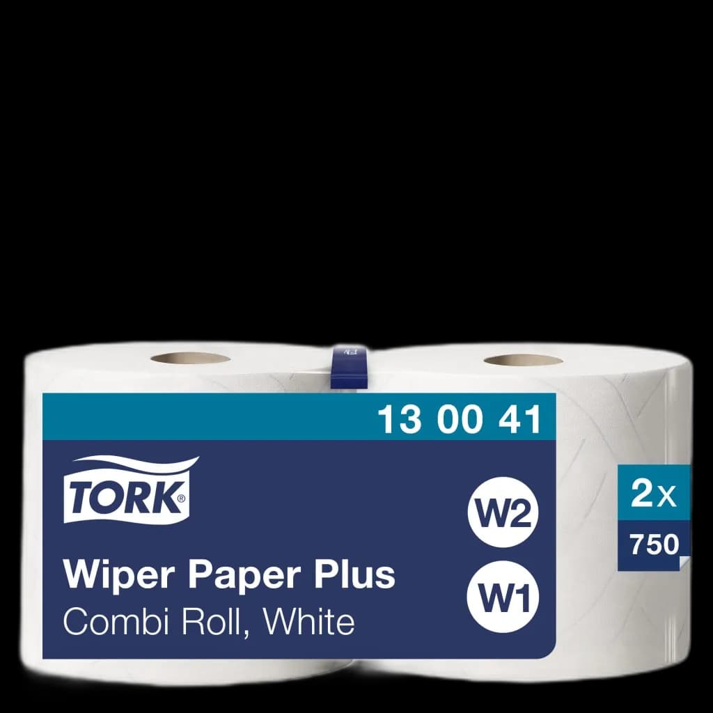 Tørkerull Tork W1-2 Plus hvit 255m 2l