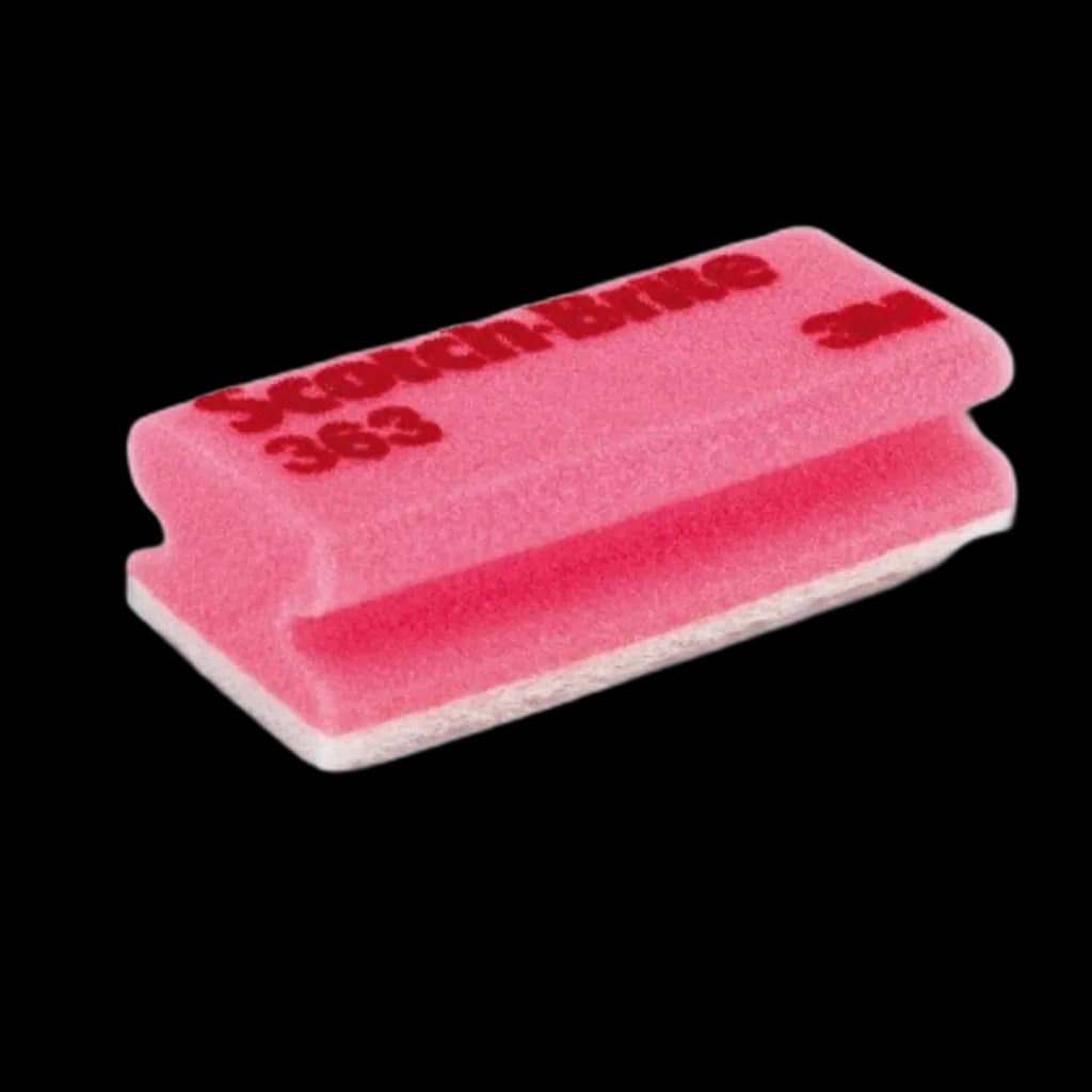 Skuresvamp 363 hvit/rosa m/grep