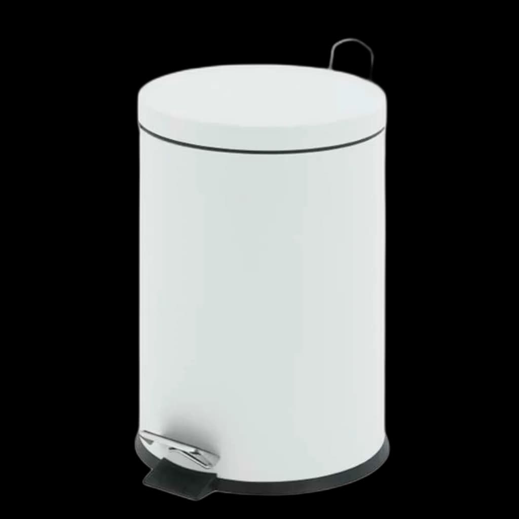 Pedalbøtte 12l hvit