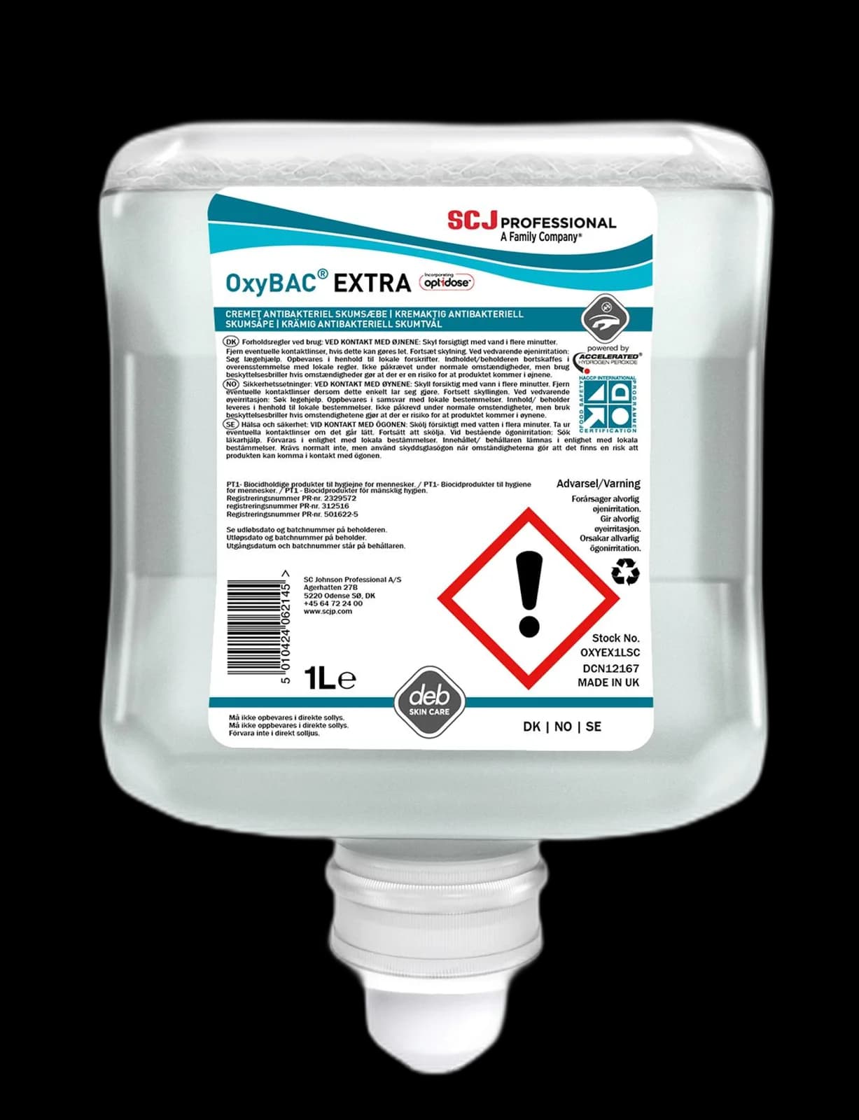 Skumsåpe SCJP Oxybac Extra 1L
