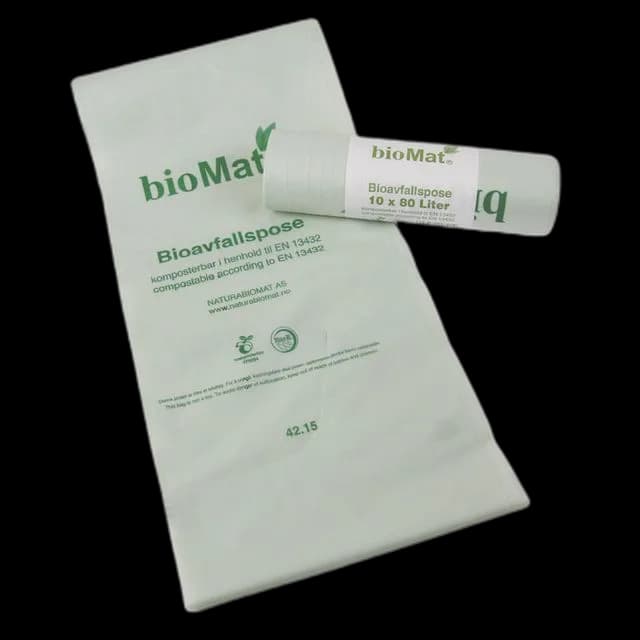 Biosekk BIOMAT knyte sterk 22my 80L (10)