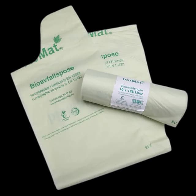 Biosekk BIOMAT knyte sterk 22my 125L(10)