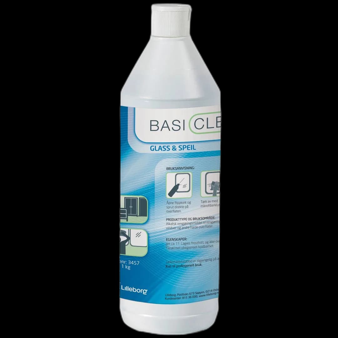 Rengjøring BASICLEAN glass og speil 1L