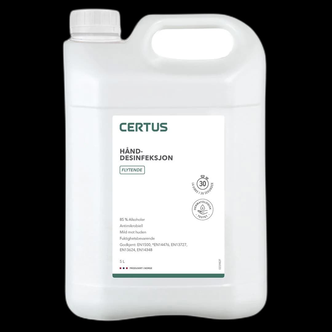 Hånddesinfeksjon CERTUS 85% flytende 5L