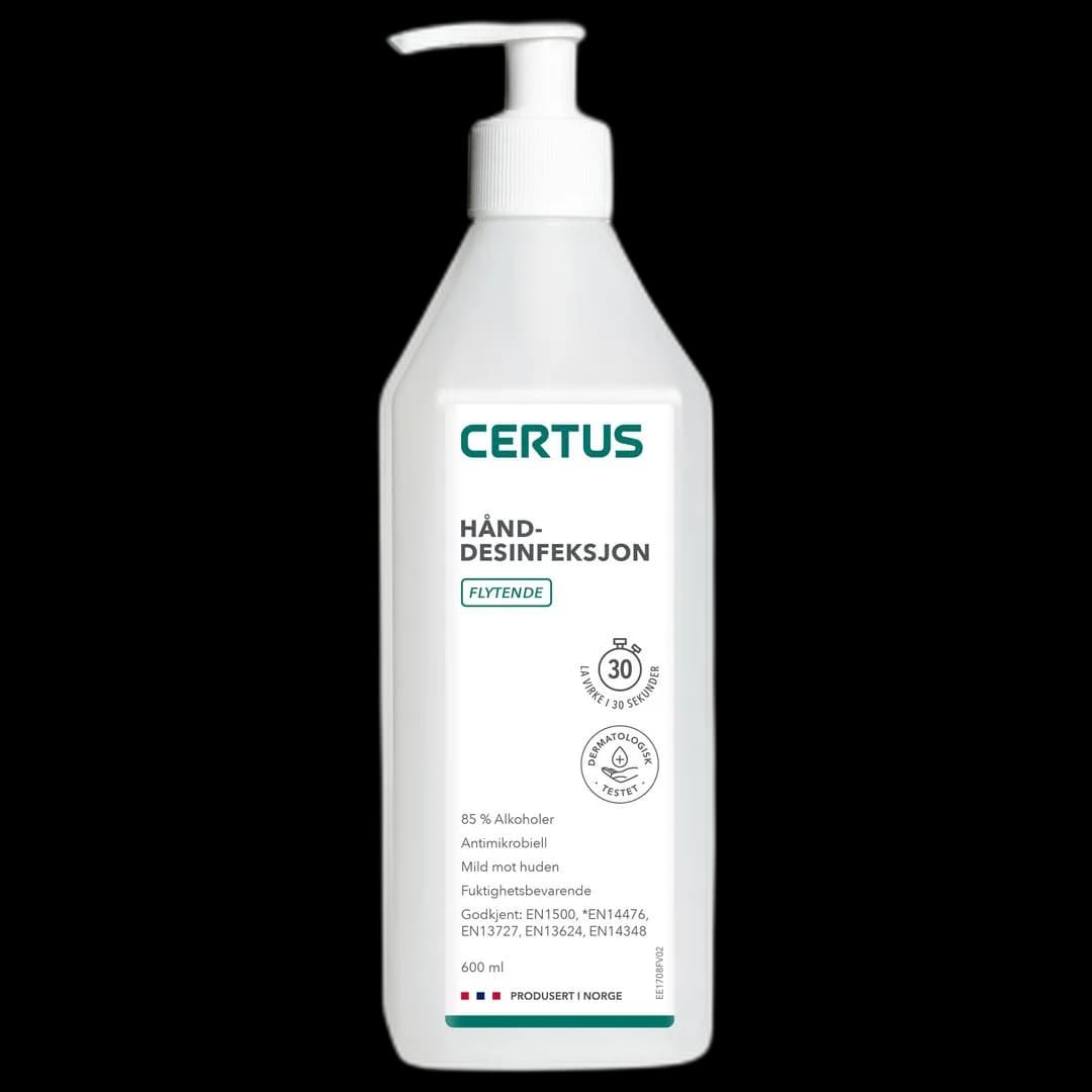 Hånddesinfeksjon CERTUS flyt pump. 0,6L