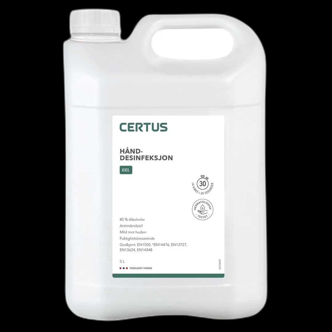 Hånddesinfeksjon CERTUS 85% gel 5L