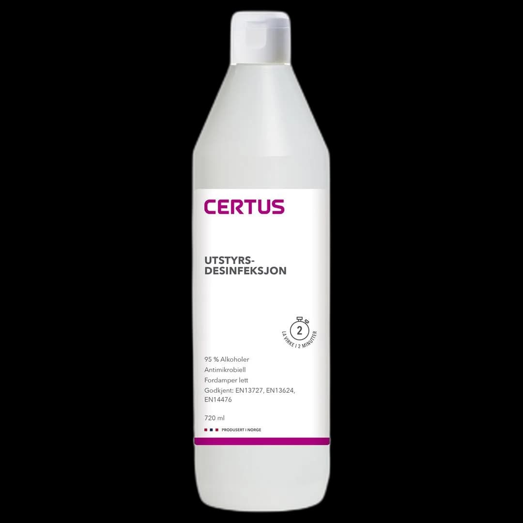 Utstyrsdesinfeksjon CERTUS 95% 0,72L