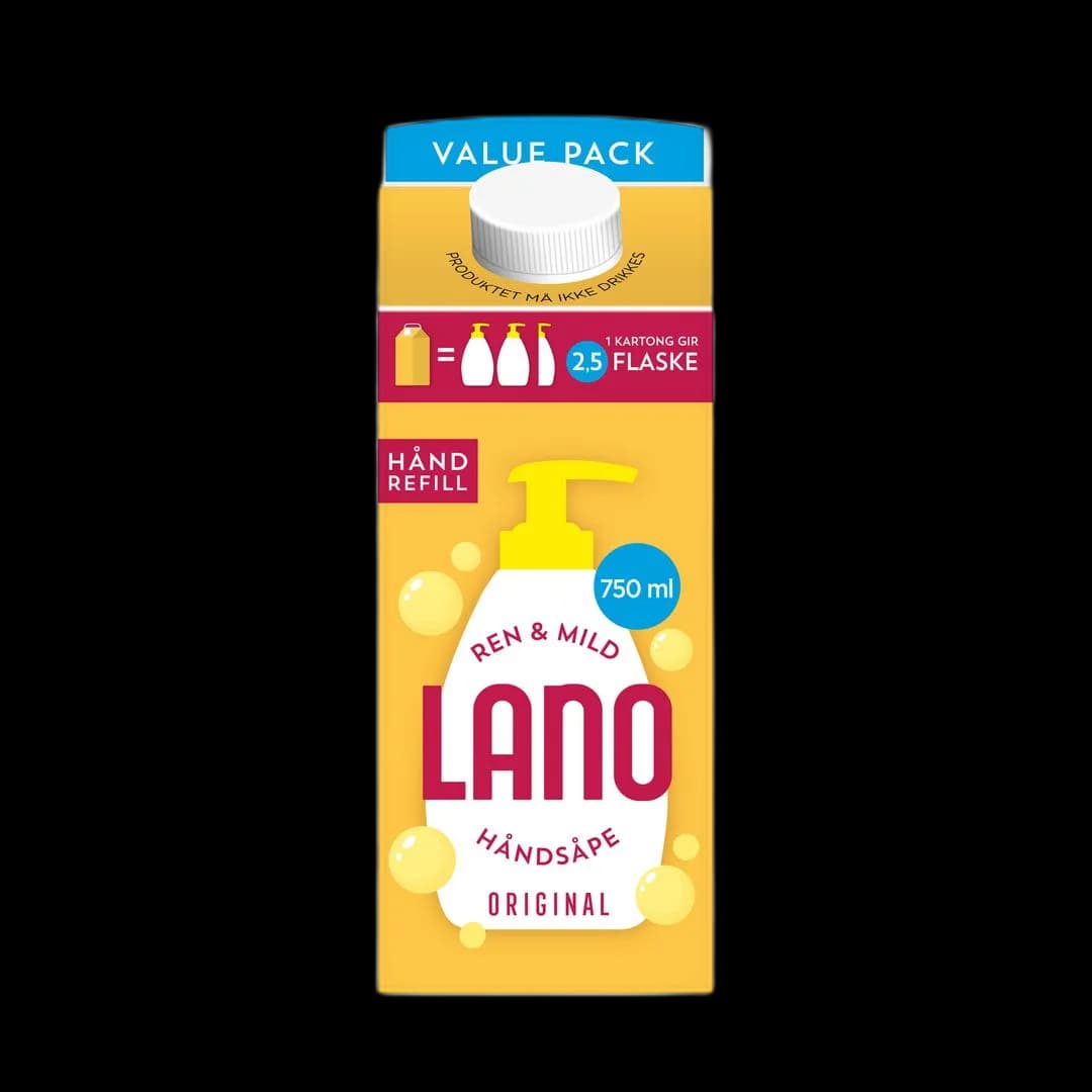 Håndsåpe LANO kartong refill 0,75L